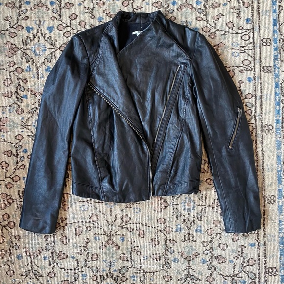 Helmet Lang Calf leather Moto Jacket Black - Picture 5 of 8